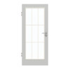 GARANT Zimmertür D92-60 Dove Grey Resopal mit Lichtausschnitt LA-3 Sprosse SP2