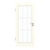 GARANT Zimmertür W980ST15 Platinweiß GHK08 mit Lichtausschnitt LA-3 Sprosse SP2