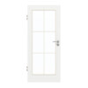 GARANT Zimmertür D354-60 Designer White Resopal mit Lichtausschnitt LA-3 Sprosse SP4