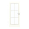 GARANT Zimmertür U11026SD Kristallweiß GHK08 mit Lichtausschnitt LA-3 Sprosse SP4