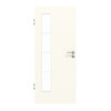 GARANT Zimmertür 0105-60 Pearl White CePaL mit Lichtausschnitt LA-4 bandseitig Sprosse SP10