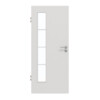 GARANT Zimmertür 0160-60 Silver Grey CePaL mit Lichtausschnitt LA-4 bandseitig Sprosse SP10