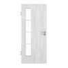 GARANT Zimmertür Authentic Grigio GCK08 mit Lichtausschnitt LA-4 bandseitig Sprosse SP10