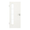 GARANT Zimmertür Quer Authentic Bianco CePaL mit Lichtausschnitt LA-4 bandseitig Sprosse SP10
