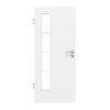 GARANT Zimmertür D354-60 Designer White Resopal mit Lichtausschnitt LA-4 bandseitig Sprosse SP10