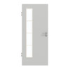 GARANT Zimmertür D92-60 Dove Grey Resopal mit Lichtausschnitt LA-4 bandseitig Sprosse SP10
