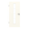 GARANT Zimmertür 0105-60 Pearl White CePaL mit Lichtausschnitt LA-4 mittig Sprosse SP10