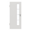 GARANT Zimmertür 0160-60 Silver Grey CePaL mit Lichtausschnitt LA-4 schlossseitig Sprosse SP10