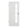 GARANT Zimmertür Authentic Grigio CePaL mit Lichtausschnitt LA-4 schlossseitig Sprosse SP10