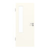 GARANT Zimmertür 0105-60 Pearl White CePaL mit Lichtausschnitt LA-5 bandseitig