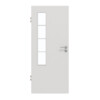 GARANT Zimmertür 0160-60 Silver Grey CePaL mit Lichtausschnitt LA-5 bandseitig Sprosse SP10