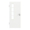 GARANT Zimmertür D354-60 Designer White Resopal mit Lichtausschnitt LA-5 bandseitig Sprosse SP10