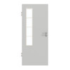 GARANT Zimmertür D92-60 Dove Grey Resopal mit Lichtausschnitt LA-5 bandseitig Sprosse SP10