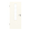 GARANT Zimmertür 0105-60 Pearl White CePaL mit Lichtausschnitt LA-5 mittig Sprosse SP10