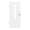 GARANT Zimmertür D354-60 Designer White Resopal mit Lichtausschnitt LA-5 mittig Sprosse SP10