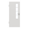 GARANT Zimmertür 0160-60 Silver Grey CePaL mit Lichtausschnitt LA-5 schlossseitig Sprosse SP10