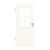 GARANT Zimmertür 0105-60 Pearl White CePaL mit Lichtausschnitt LA-6 Sprosse SP0