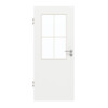 GARANT Zimmertür D354-60 Designer White Resopal mit Lichtausschnitt LA-6 Sprosse SP0