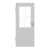 GARANT Zimmertür D92-60 Dove Grey Resopal mit Lichtausschnitt LA-6 Sprosse SP0