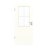 GARANT Zimmertür U11026SD Kristallweiß GHK08 mit Lichtausschnitt LA-6 Sprosse SP0