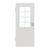 GARANT Zimmertür 0160-60 Silver Grey CePaL mit Lichtausschnitt LA-6 Sprosse SP1