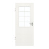 GARANT Zimmertür Quer Authentic Bianco CePaL mit Lichtausschnitt LA-6 Sprosse SP1