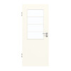 GARANT Zimmertür 0105-60 Pearl White CePaL mit Lichtausschnitt LA-6 Sprosse SP10