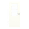 GARANT Zimmertür U11026SD Kristallweiß GHK08 mit Lichtausschnitt LA-6 Sprosse SP10