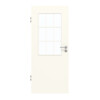 GARANT Zimmertür 0105-60 Pearl White CePaL mit Lichtausschnitt LA-6 Sprosse SP2