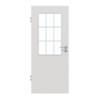 GARANT Zimmertür 0160-60 Silver Grey CePaL mit Lichtausschnitt LA-6 Sprosse SP2