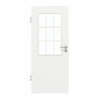 GARANT Zimmertür D354-60 Designer White Resopal mit Lichtausschnitt LA-6 Sprosse SP2
