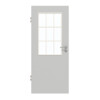 GARANT Zimmertür D92-60 Dove Grey Resopal mit Lichtausschnitt LA-6 Sprosse SP2