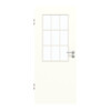 GARANT Zimmertür U11026SD Kristallweiß GHK08 mit Lichtausschnitt LA-6 Sprosse SP2