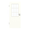 GARANT Zimmertür W1000ST3 Premium Weiß GHK08 mit Lichtausschnitt LA-6 Sprosse SP2