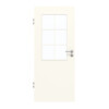 GARANT Zimmertür 0105-60 Pearl White CePaL mit Lichtausschnitt LA-6 Sprosse SP4