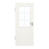 GARANT Zimmertür Quer Authentic Bianco CePaL mit Lichtausschnitt LA-6 Sprosse SP4