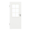 GARANT Zimmertür D354-60 Designer White Resopal mit Lichtausschnitt LA-6 Sprosse SP4