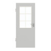 GARANT Zimmertür D92-60 Dove Grey Resopal mit Lichtausschnitt LA-6 Sprosse SP4