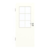 GARANT Zimmertür U11026SD Kristallweiß GHK08 mit Lichtausschnitt LA-6 Sprosse SP4