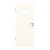 GARANT Zimmertür 0105-60 Pearl White CePaL mit Lichtausschnitt LA-7