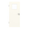 GARANT Zimmertür 0105-60 Pearl White CePaL mit Lichtausschnitt LA-9