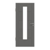 HÖRMANN Innentür Groove 13 Staubgrau RAL 7037 Lack DesignLine mit Lichtausschnitt LA 24 mittig