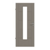 HÖRMANN Innentür Groove 13 Taupe RAL 7048 Lack DesignLine mit Lichtausschnitt LA 24 mittig
