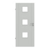HÖRMANN Innentür Groove 16 Grau RAL 7035 Lack DesignLine mit Lichtausschnitt LA 10