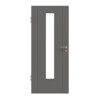 HÖRMANN Innentür Groove 16 Staubgrau RAL 7037 Lack DesignLine mit Lichtausschnitt LA 24 mittig
