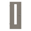 HÖRMANN Innentür Groove 16 Taupe RAL 7048 Lack DesignLine mit Lichtausschnitt LA 24 mittig