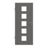 HÖRMANN Innentür Groove 16 Staubgrau RAL 7037 Lack DesignLine mit Lichtausschnitt LA 5