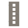 HÖRMANN Innentür Groove 16 Taupe RAL 7048 Lack DesignLine mit Lichtausschnitt LA 5