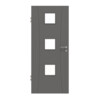 HÖRMANN Innentür Groove 20 Staubgrau RAL 7037 Lack DesignLine mit Lichtausschnitt LA 10