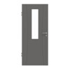 HÖRMANN Innentür Groove 20 Staubgrau RAL 7037 Lack DesignLine mit Lichtausschnitt LA 4 mittig